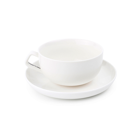 Чашка с блюдцем 220 мл Studio White, белый фарфор