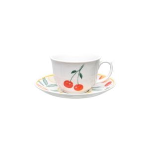 Пара чайная FLAMINGO FRUITS (чашка 240мл и блюдце 15см) Oxford