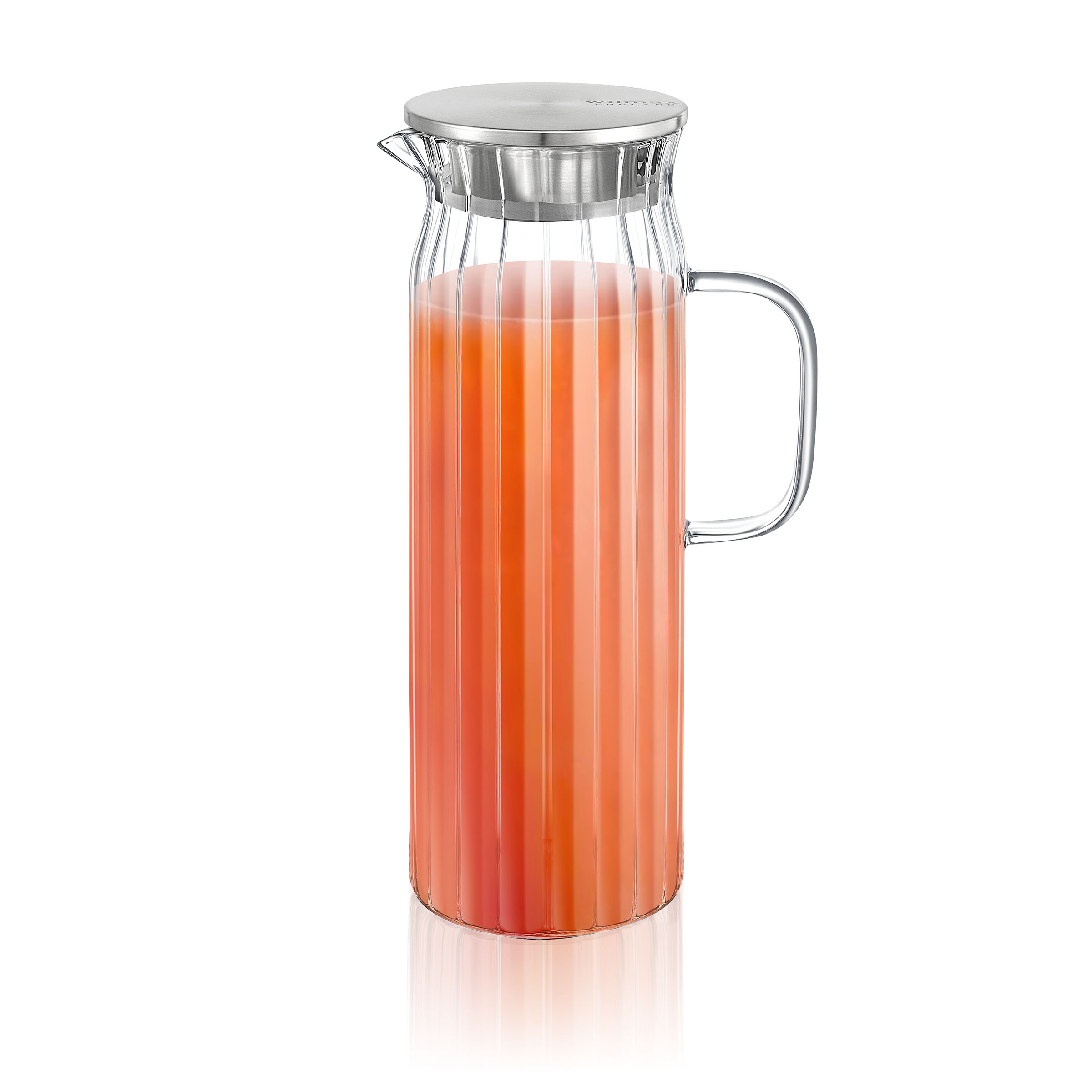 Кувшин 1,5 л с гранями, металлическая крышка Thermo Glass Wilmax