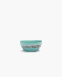 Салатник 16 x H7,5 CM AZURE SWIRL-STRIPES RED