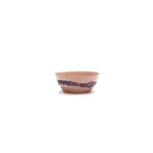 Салатник 16 x H7,5 CM DELICIOUS PINK SWIRL-STRIPES BLUE