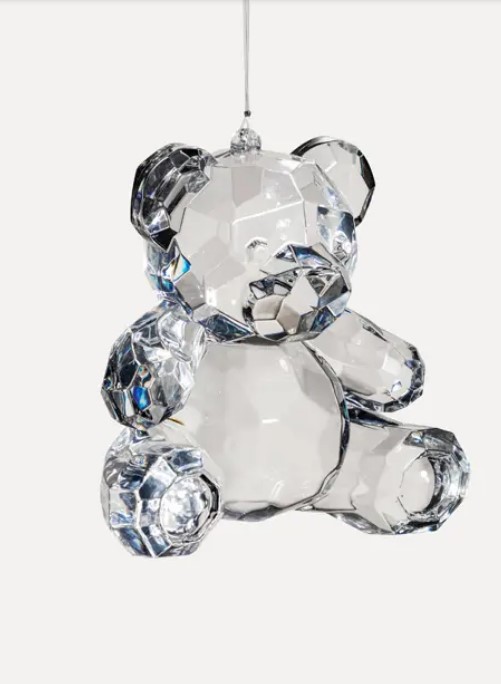 Подвес МЕДВЕДЬ 10х12 см, акрил, прозрачный