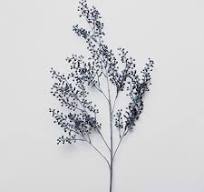 Ветвь ягодная БИРЮЧИНА H102 см, пластик, синий