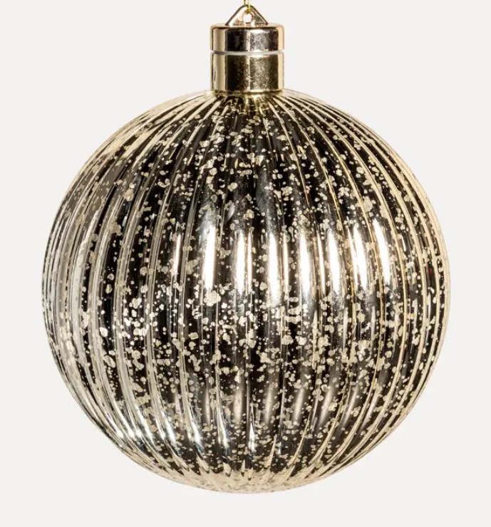 Шар LED D15 см, пластик, золотой