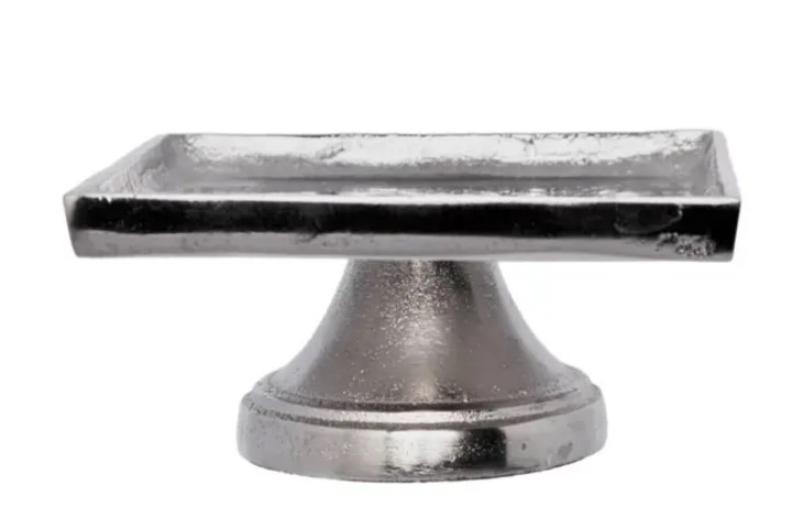 Подставка на ножке, серебряная