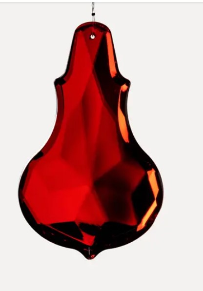 Подвес 9х15 см, акрил, красный