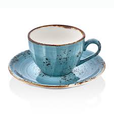 Чайная пара 280 мл голубая"Infinity", By Bone (Турция)