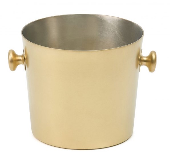 Ведро для подачи льда “Брасс”, латунное, с лужением внутри, 13х12 см