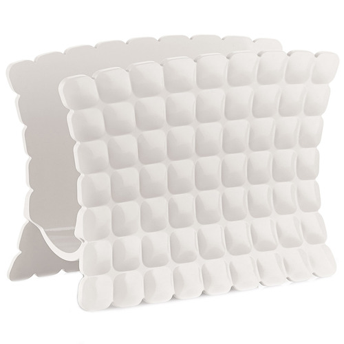 Подставка д/салфеток Тиффани белая, акрил