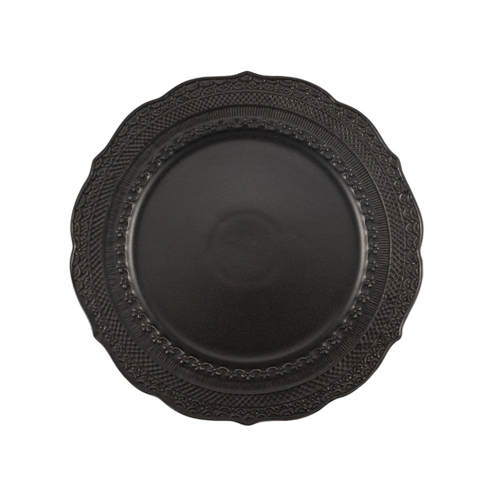 Тарелка плоская 28 см черная SKALISTOS