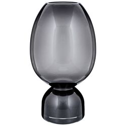 Ваза "D'ARTE"  диаметр 13 см высота 23 см, темно-серое стекло