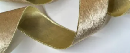 Бархатная лента, W10 см, L10 м, полиэстер, золотой,