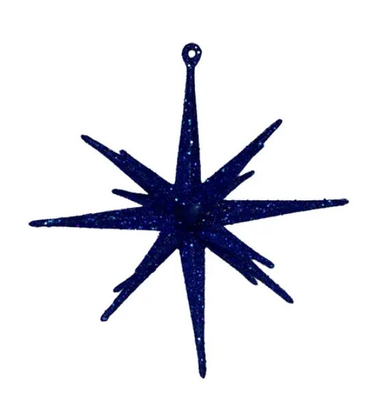 Подвес ЗВЕЗДА H15 см, пластик, синий