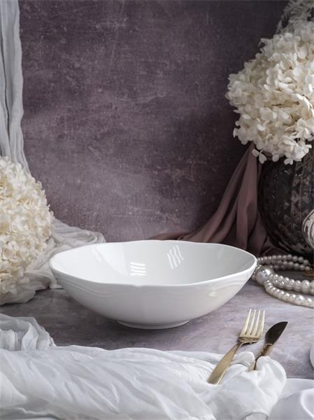 Салатник 1,9 л, d 26 см h 7,5 см, фарфор, Grazia