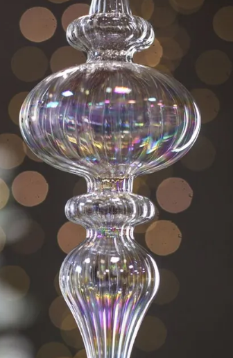 Подвес гирлянда L21 см D6 см, стекло, прозрачный