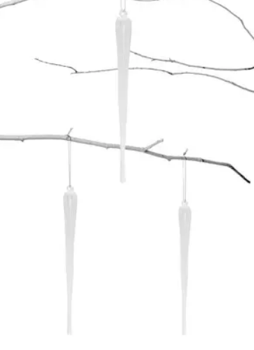 Подвес СОСУЛЬКА Н20 см, стекло, прозрачный