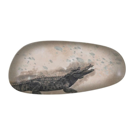 Блюдо для подачи 36*16 см ассиметричное Крокодил