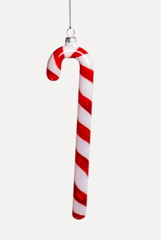 Подвес ЛЕДЕНЕЦ H21 см, стекло, белый, красный