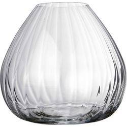 Ваза-шар прозрачная рифленая 18,5 см, стекло