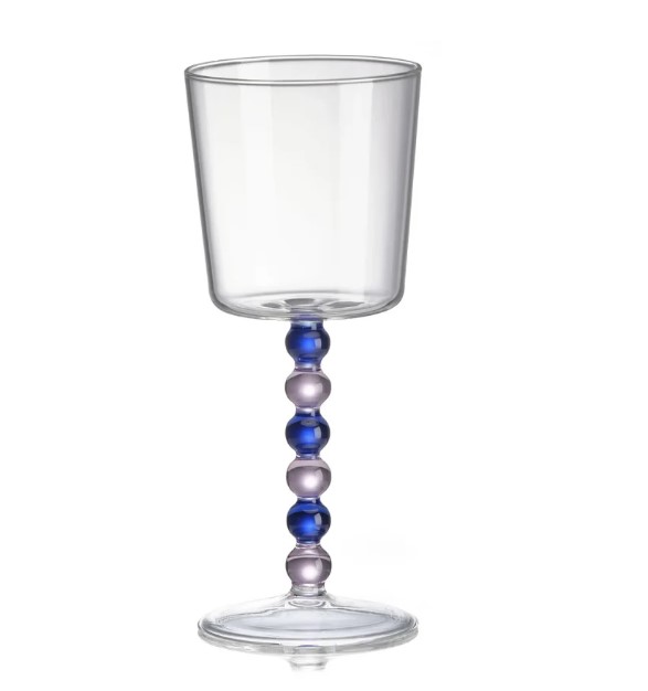 Набор из 2 бокалов IVV goblets with pink and blue stem