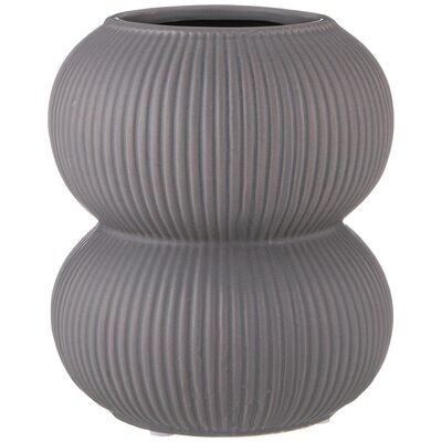 Ваза дутая 14,5*16,5 см серая