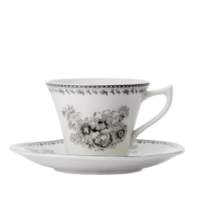 Чайная пара 170 мл Lancaster серая фарфор