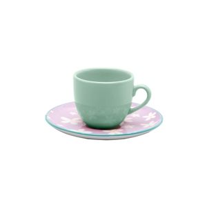 Чайная пара COUP COLORE (чашка 220мл и блюдце 16см) Oxford