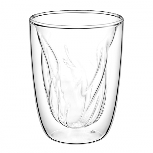 Кружка 200мл термостекло, "мятая", двойные стенки