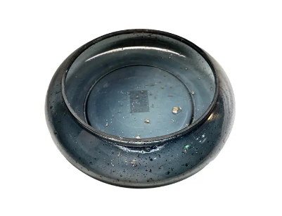 Ваза 29х8 см, стекло, серый,