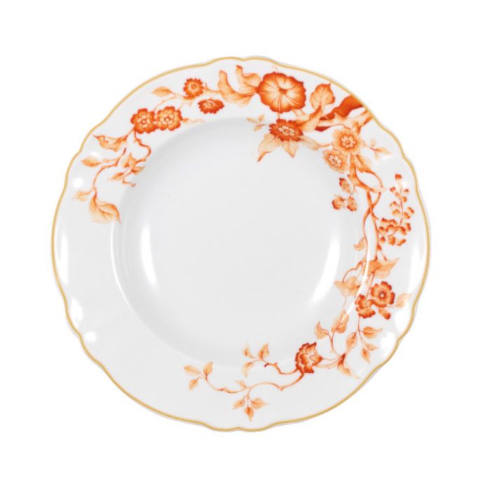 Тарелка глубокая 23 см. FLORENTIUS ORANGE