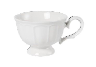 Чашка чайная 200 мл+блюдце 17 см, фарфор "NOBLE" серия "Retro Ritz & Bella-White"