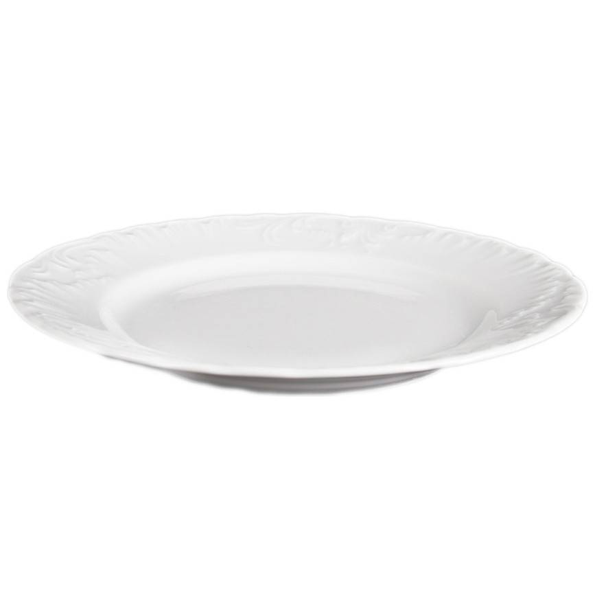 Тарелка 21 см Рококо без декора, Cmielow фарфор