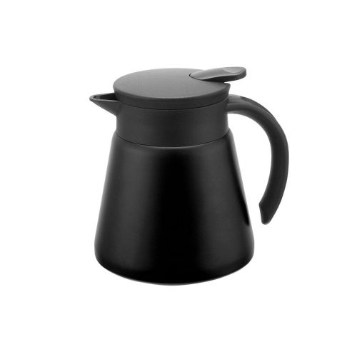 Кофейник вакуумный 0,6 л, нерж.сталь, черный
