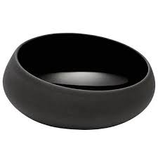 Салатник 12 см, черно-коричневый, скошенный Degrenne