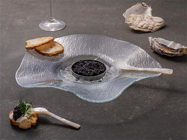 Тарелка для пасты d 27 см h 4 см, стекло, прозрачная, Estonia