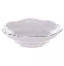 Розетка 11 см без ручки  Платиновый узор