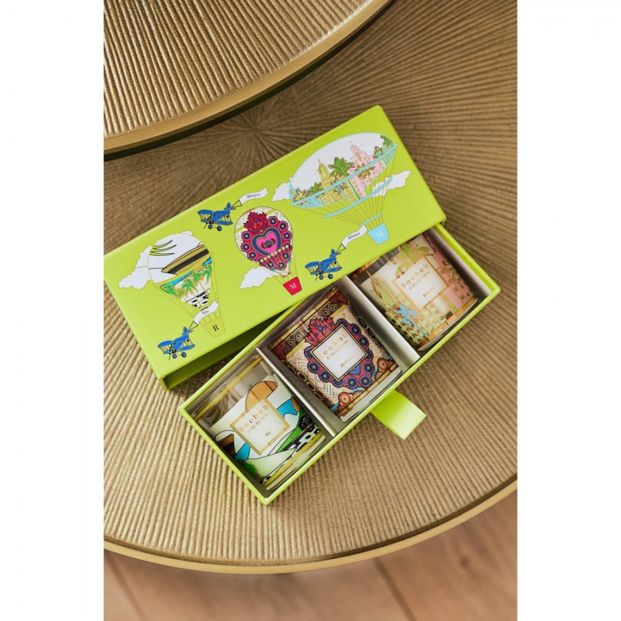 Набор 3 свечи Rio-Mexico-Miami (3*80г) My first Baobab travel trio