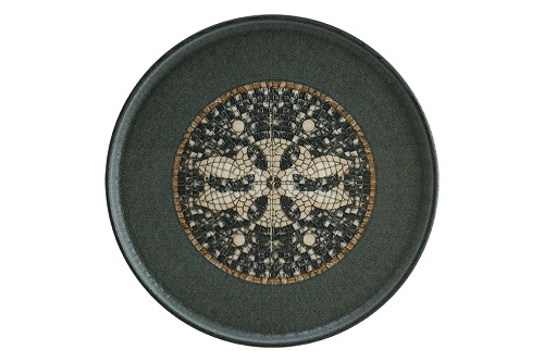 Блюдо 32 см Месопотамия Антрацит