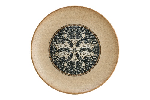 Тарелка 27 см Месопотамия бежевая безбортовая