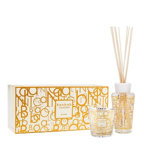 Набор диффузор 250мл+свеча 190 мл Aurum Baobab