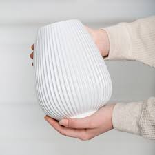 Ваза "Shaggy" белая, керамика