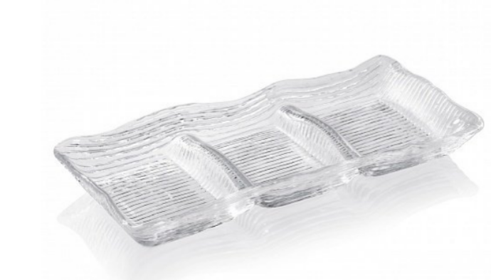 Блюдо прямоугольное 3-х секционное All in One 32*14 см IVV