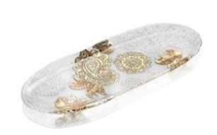 Блюдо овальное 43X17 см  CLEAR GOLD IVV