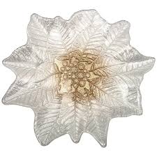 Блюдо "POINSETTIA" WHITE GOLD 21 см