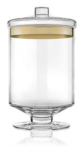 Емкость на ножке с крышкой H.30.5 D17.7