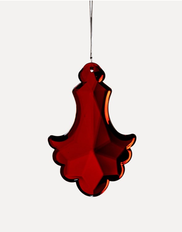 Подвес 10х15 см, акрил, красный