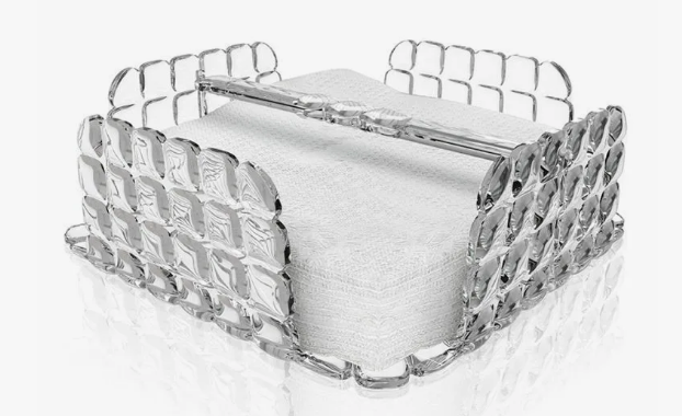 Салфетница квадратная Tiffany, серая