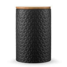 Банка для хранения керамическая Farah, 1,5 л, черная