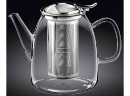 Чайник 600 мл, с откидной крышкой и колбой нерж. Thermo Glass