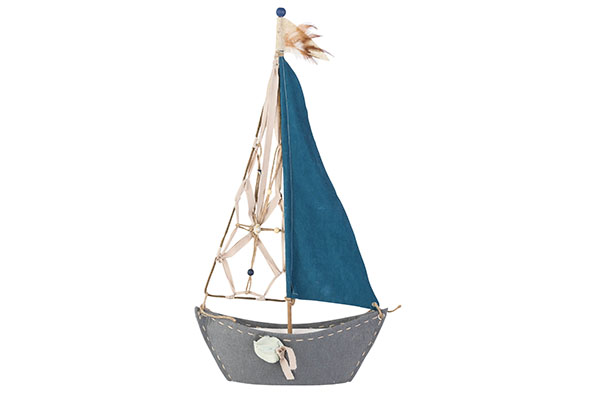 Фигурка декоративная "парусная лодка" 37XH72CM, текстиль